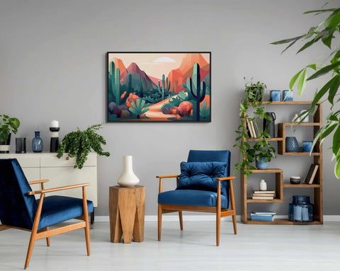 Desert Hills and Cacti