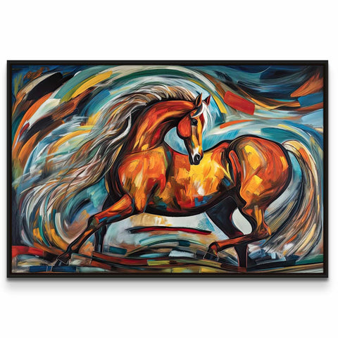 Horse with Flowing Mane