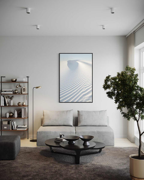 a living room with a couch and a coffee table