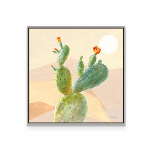 a painting of a cactus on a white background
