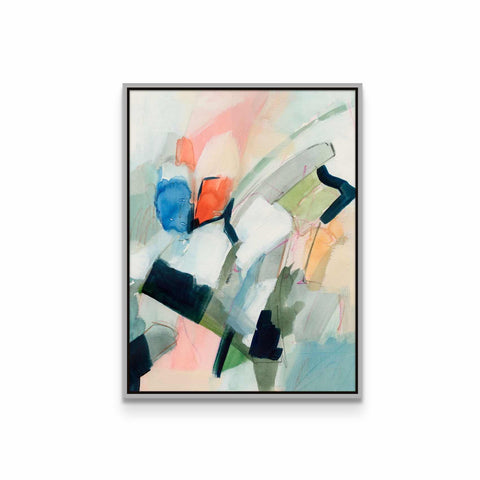 a painting of a vase with flowers in it