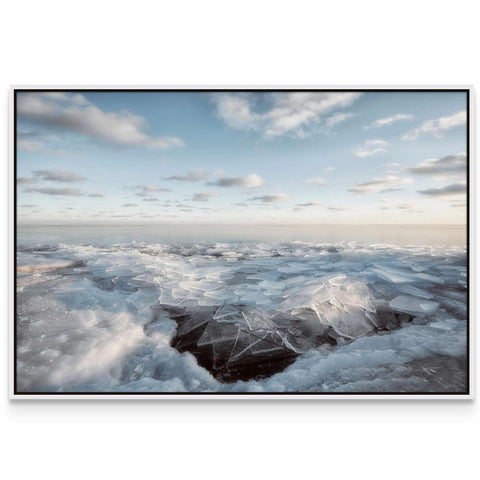 a picture of a mountain covered in ice