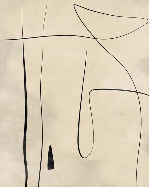 a drawing of a woman's head with a long black hair