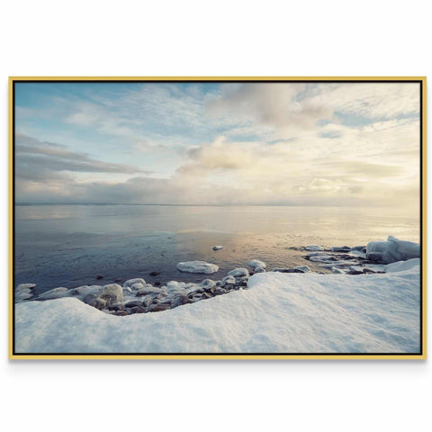 a picture of some ice on the water
