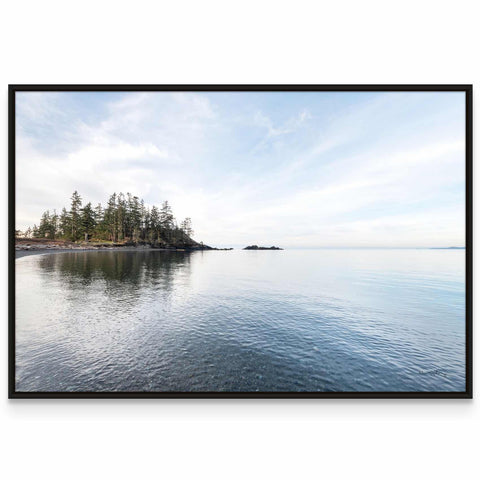 a picture of a lake with trees in the background